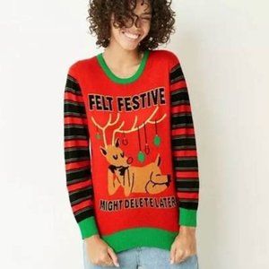 Felt festive Christmas sweater